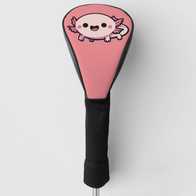 Cute Chibi Axolotl Golf Head Cover (Front)