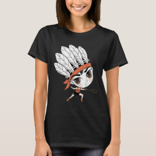 Cute Chibi Badminton Birdie Manga Cartoon  T-Shirt