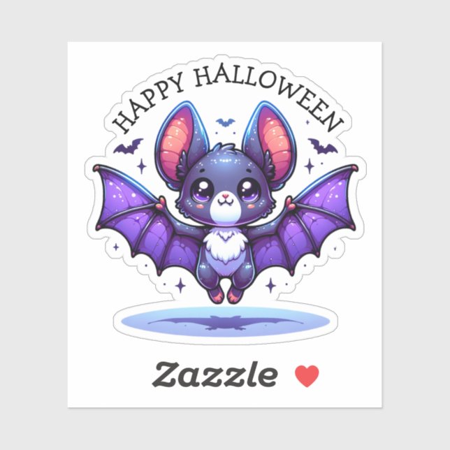 Cute Chibi Cartoon Bat Halloween (Sheet)