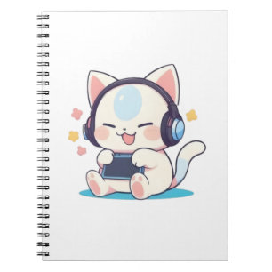 Cute Chibi Cat Gaming Headphones Portable Console  Notebook