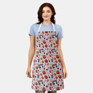 Cute Chibi Cats and Strawberries Apron – Adorable