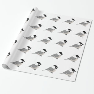 Cute Chibi Chickadee Wrapping Paper