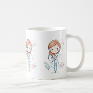 Cute Chibi Doctor Mug Design