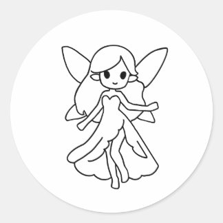 Cute chibi fairy sticker 