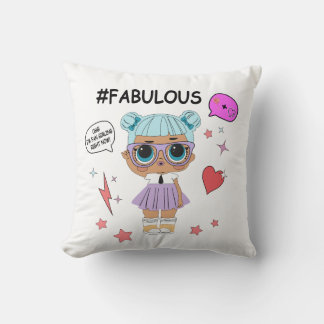 Cute Chibi Girl Graphic Sweater – Pastel Fashion Cushion