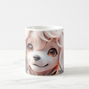 Cute Chibi Golden Retriever Puppy Coffee Mug