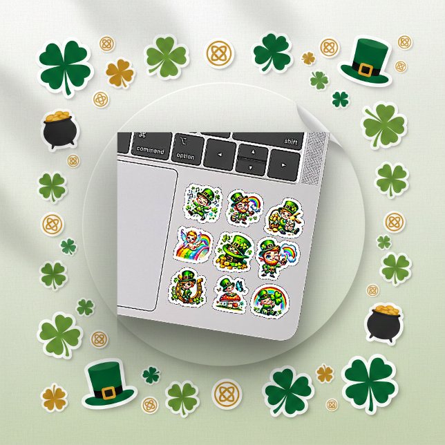 Cute Chibi Leprechaun Lucky Shamrock Set (Creator Uploaded)