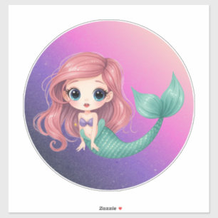 Cute Chibi Mermaid Sticker