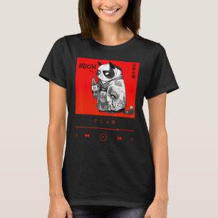 Cute Chibi Neko in Elegant Japanese Kimono Robe T-Shirt