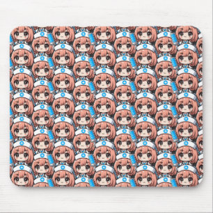 Cute Chibi Nurse - healthcare, anime, medical Mouse Pad