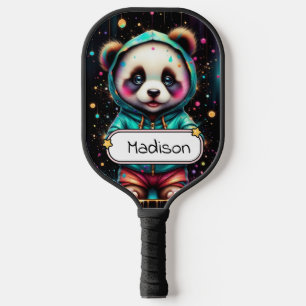 Cute Chibi Panda Customisable Pickleball Paddle