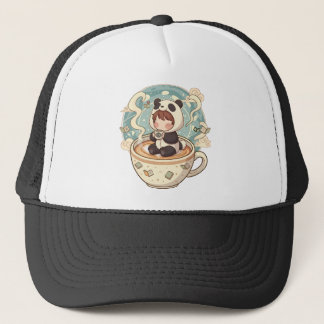 Cute Chibi Panda Embroidered Style Hat