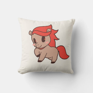 Cute Chibi Pony Throw Pillow – Kawaii Nursery & To