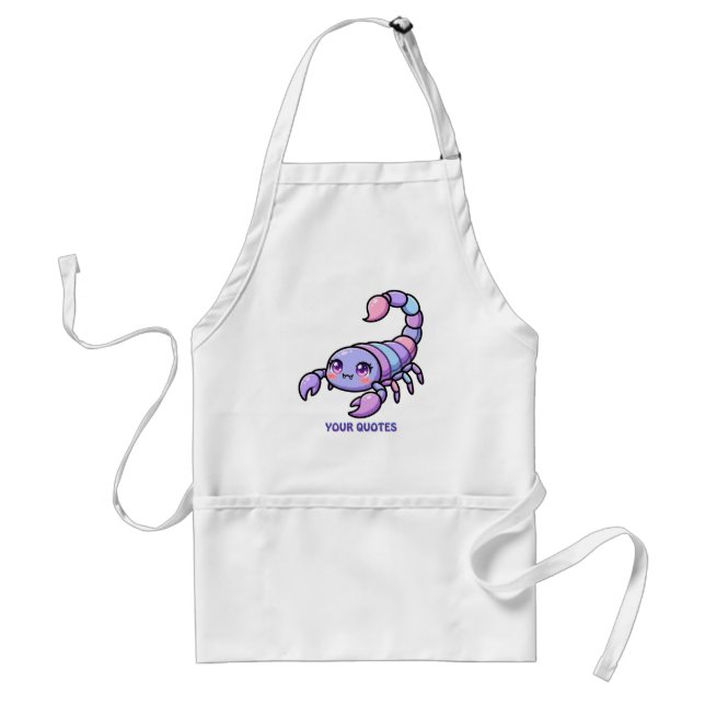 Cute Chibi Scorpio Zodiac Standard Apron (Front)