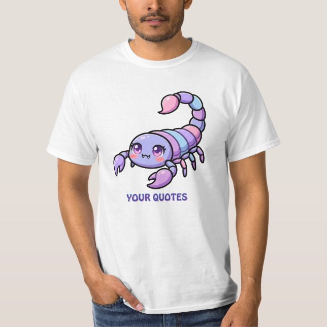 Cute Chibi Scorpio Zodiac T-Shirt (Front)