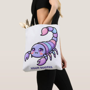 Cute Chibi Scorpio Zodiac Tote Bag