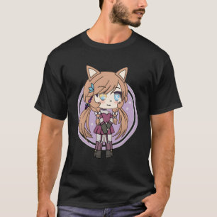 Cute Chibi Style Kawaii Redhead Anime Fox Girl Fox T-Shirt