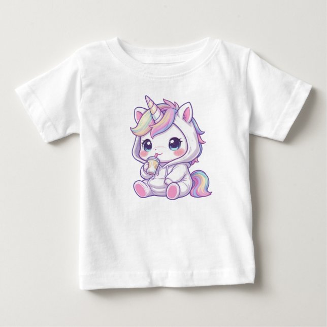 Cute chibi unicorn t-shirt (Front)