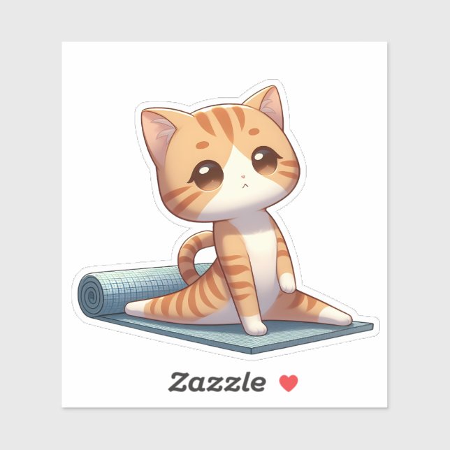 Cute Chibi Yoga Cat (Sheet)