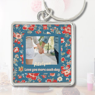 Cute Chic 1 Year Anniversary Gifts for Girlfriend Key Ring