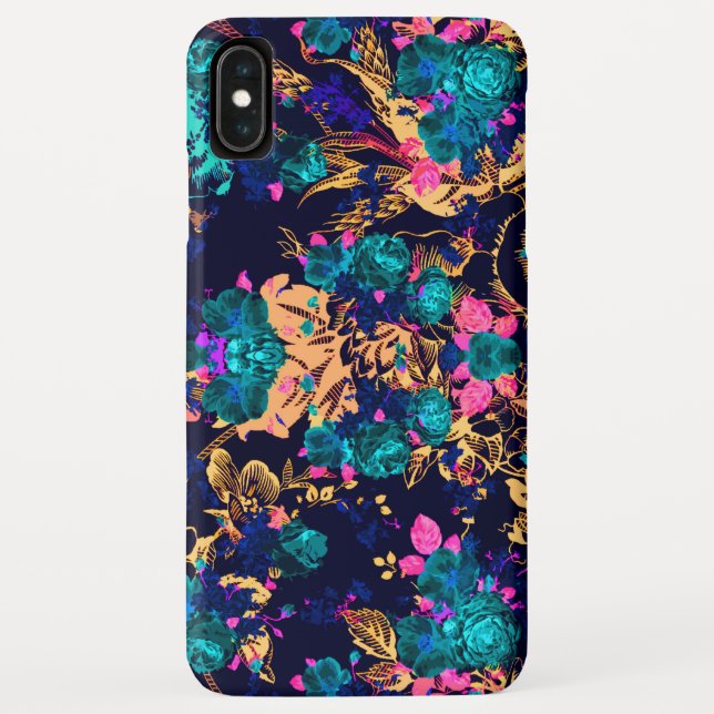 Cute chic abstract flowers background Case-Mate iPhone case (Back)