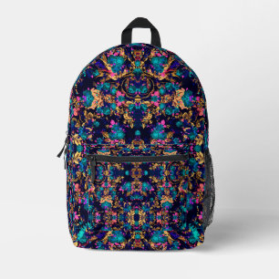 Cute chic abstract flowers background printed backpack