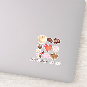 Cute Chic Colourful Chocolate Candy Heart