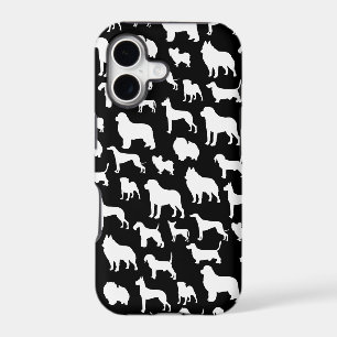 Cute & Chic Dog Silhouette Design on Black