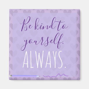Cute Chic Pastel Lavender Motivational Magnet