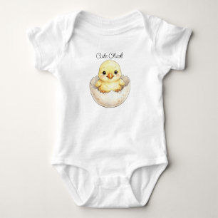 Cute Chick Baby Bodysuit