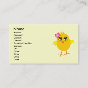 Cute Chick Business Card
