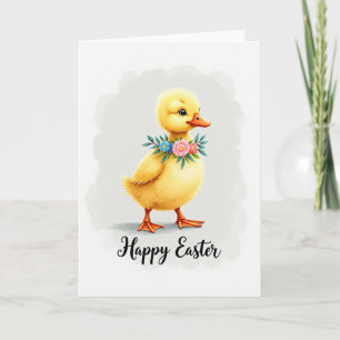 Cute Chick Easter Greeting Card