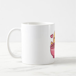 Cute Chick Loves Slurping Ramen Noodles Coffee Mug