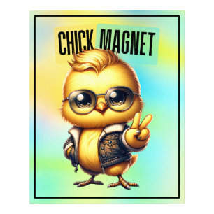 Cute Chick Magnet Funny Easter-54546 Photo Print