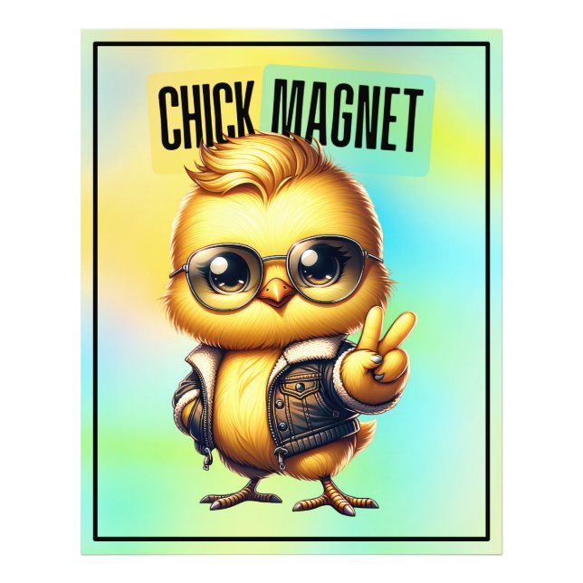 Cute Chick Magnet Funny Easter-54546 Photo Print (Front)