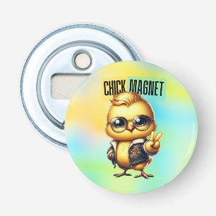 Cute Chick Magnet Funny Easter Bottle Opener