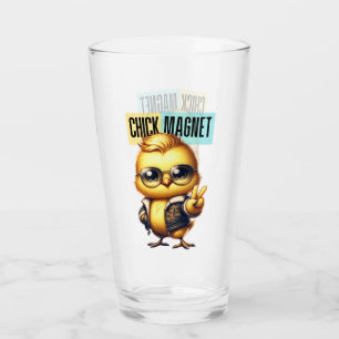 Cute Chick Magnet Funny Easter Glass