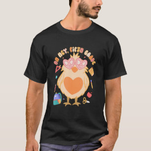 Cute Chick Oh Hey Fifth Grade Groovy Retro Back To T-Shirt