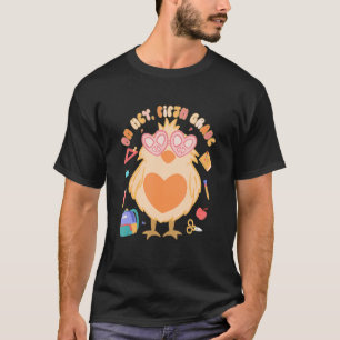 Cute Chick Oh Hey Fifth Grade Groovy Retro Back To T-Shirt