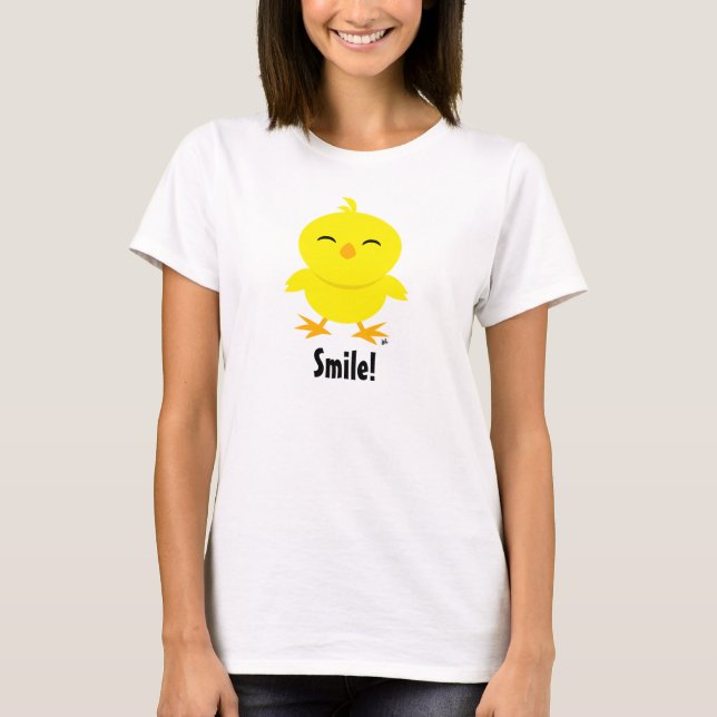 Cute Chick Smile T-Shirt (Front)