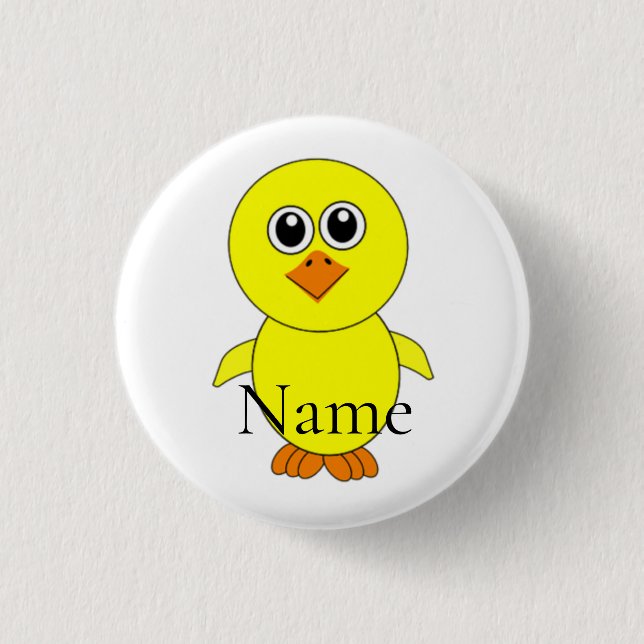 Cute Chick Thunder_Cove 3 Cm Round Badge (Front)