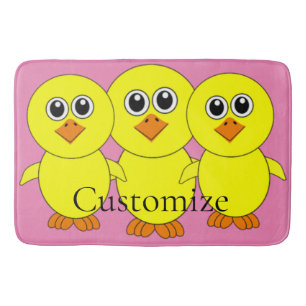 Cute Chick Thunder_Cove Bath Mat