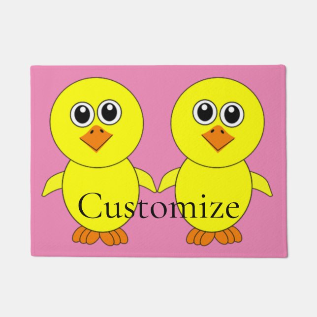 Cute Chick Thunder_Cove Doormat (Front)