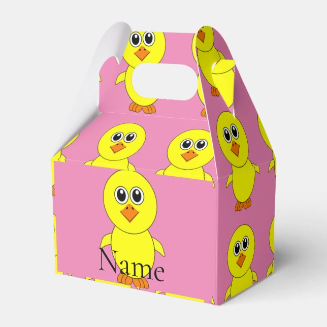Cute Chick Thunder_Cove  Favour Box (Front Side)