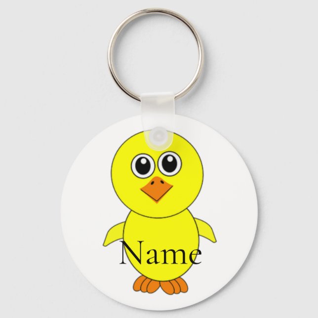 Cute Chick Thunder_Cove  Key Ring (Front)