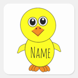 Cute Chick Thunder_Cove  Square Sticker