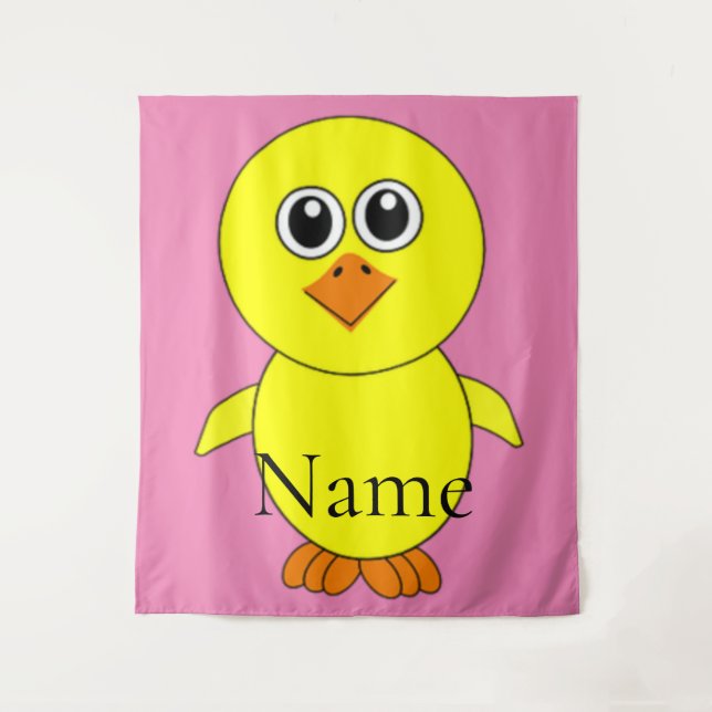 Cute Chick Thunder_Cove Tapestry (Front)