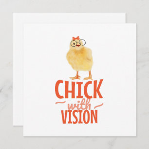 Cute Chick With Glasses - Chick With Vision
