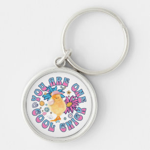 Cute Chick - You are One Cool Chick Key Ring