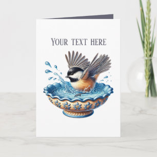 Cute Chickadee bird lovers  Card